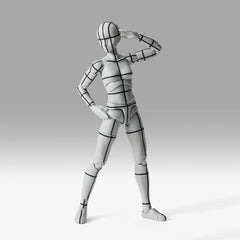 Action Figure SH Figuarts Body-Kun/Chan - Sports - Edition Wire Frame (Gray Color ver.)