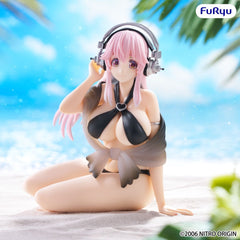 Scale Statue Furyu Super Sonico Swimsuit Black Color Ver. Noodle Stopper