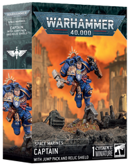 Warhammer Space Marines Captain with Jump Pack and Relic Shield